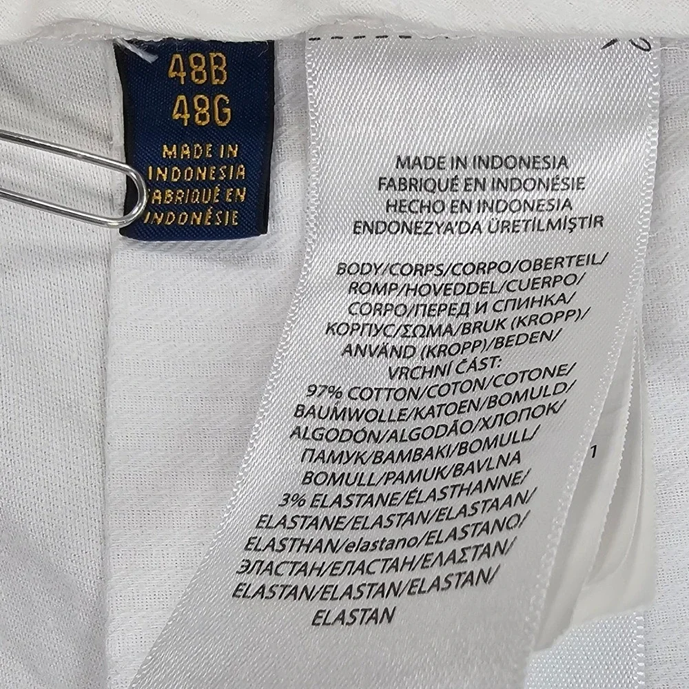 Polo Ralph Lauren Short Men 48 Stretch Classic Fit Chino All Over Pony Cream Big